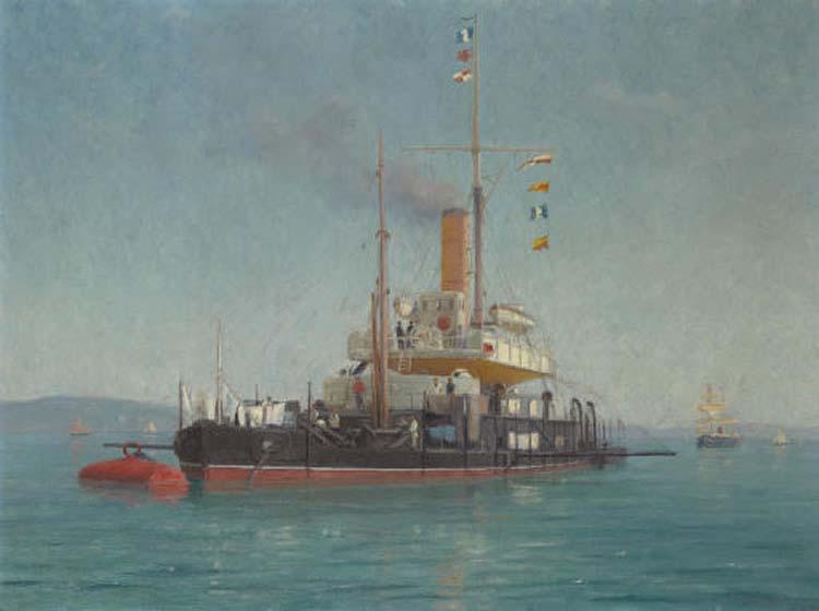 Lionel Walden Going Into Port oil painting picture